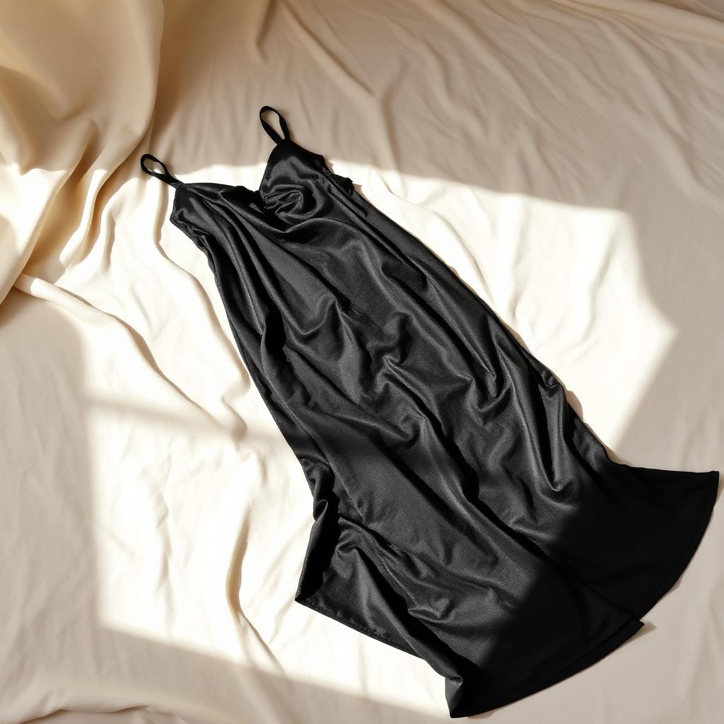 Noir Silk Slip