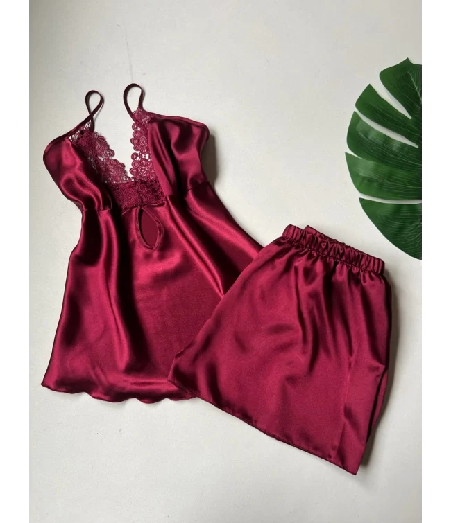 Rosalind Lace-Cup Satin Nightdress